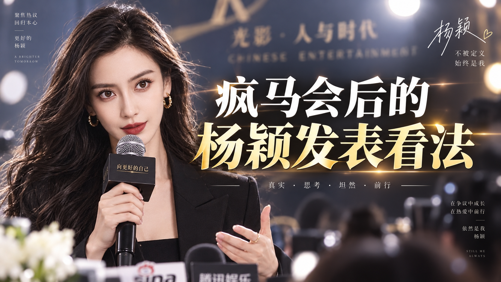 【骚聊骚语】疯马会风波后，杨颖首谈争议？面对镜头说出自己的看法